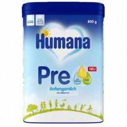 Humana フマナ 粉ミルク PRE (0ヶ月から12ヵ月)  800g × 4個セット