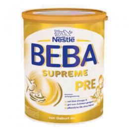 BEBA ベーバ 最高級 粉ミルク SUPREME PRE プレ (0か月～) 800g x 9個