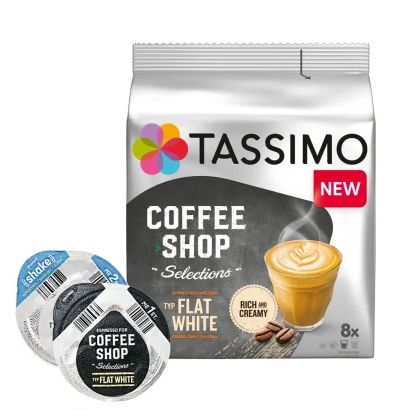 Coffee Shop Selections フラットホワイト (Tassimo用カプセル) 16個