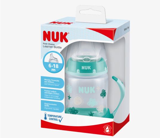 NUK ヌーク ファーストチョイス ドリンクボトル 温度コントロール グリーン 150ml 1個
