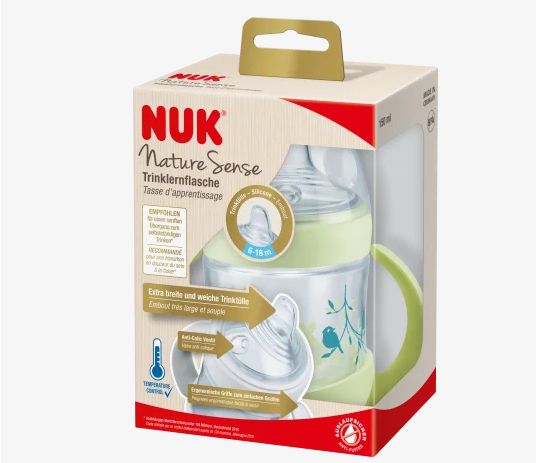 NUK ヌーク ネイチャーセンス ドリンクボトル 温度コントロール グリーン 150ml 1個