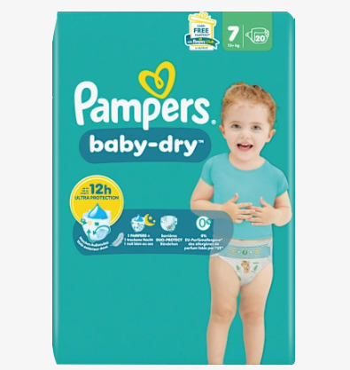 Pampers おむつ ベビードライ サイズ7(エクストララージ 15kg〜) 20枚