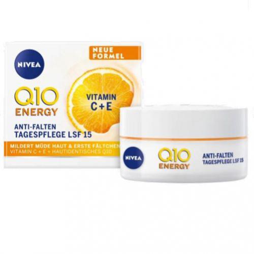 ニベア NIVEA Q10 アンチリンクル エネルギー ビタミンC + E デイクリーム× 4個