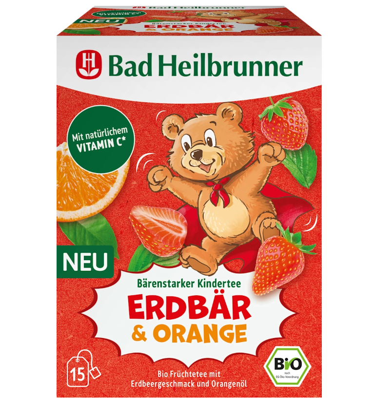 Bad Heilbrunner 子供用ティー ストロベリー オレンジ ティー  30g 4歳から