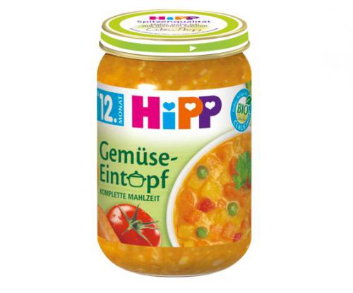 HIPP (ヒップ) 離乳食 トマト　野菜シチュー (12ヶ月から) 250g × 4個セット