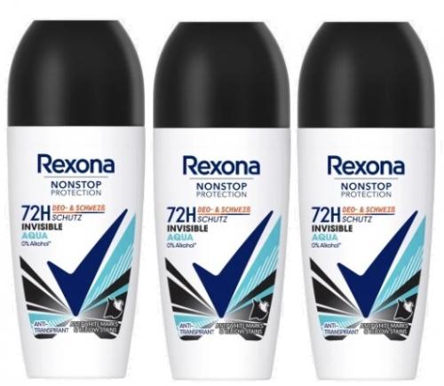 Rexona レクソナ デオドラント Invisible インビジブル 72時間  50mlx3本