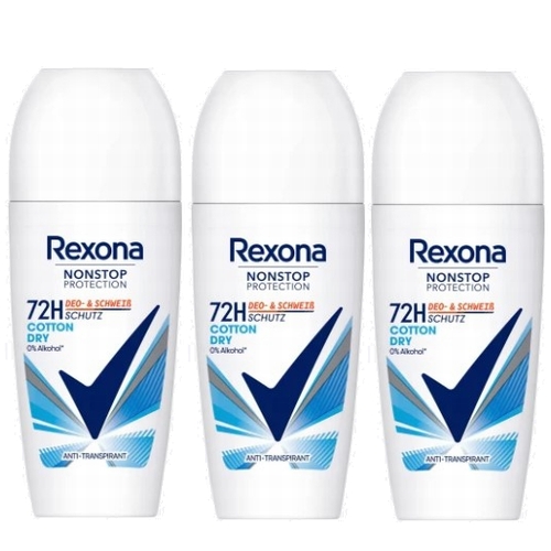 Rexona レクソーナ デオドラント コットンドライ ロールオン 72時間 50mlx3本