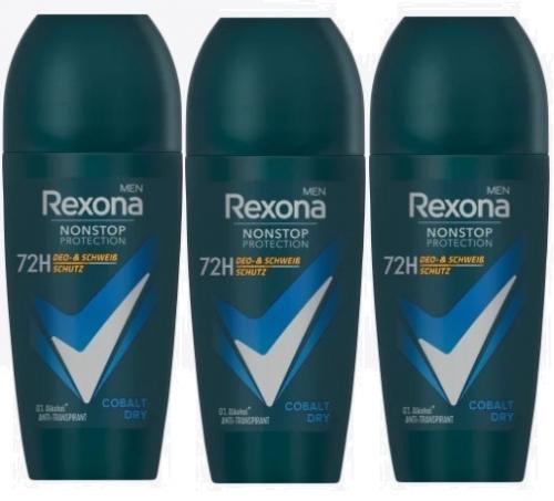 Rexona men レクソーナ デオドラント コバルトドライ ロールオン 72時間 50mlx 3