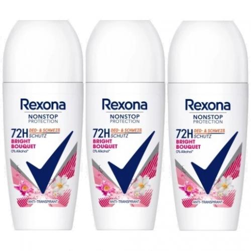 Rexona レクソーナ デオドラント Bright Bouquet ロールオン72H 50mlx3