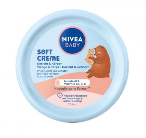 NIVEA ニベア ケアクリーム ベビー ソフトクリーム 200ml