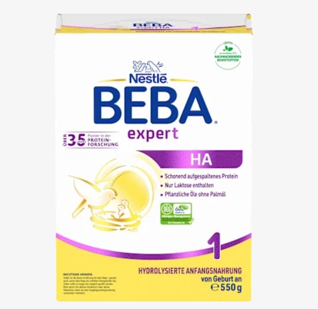 BEBA ベーバ アレルギー対応 粉ミルク ステップ 1 HA  (0か月〜) 550g x 4個