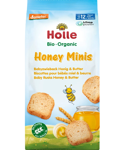 Holle baby food ツヴィーバック ハニー ミニ 12ヵ月から 100 g