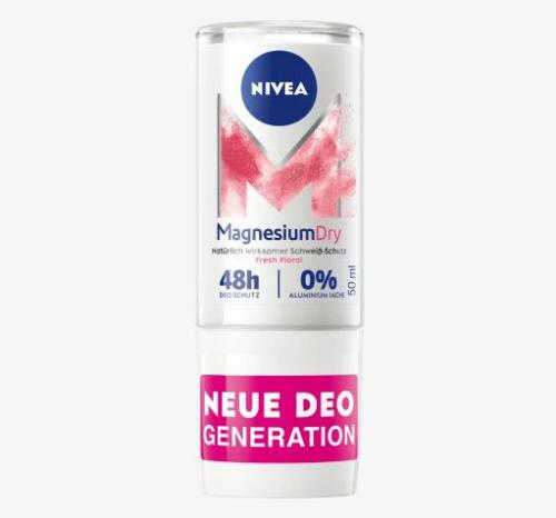 NIVEA ニベア マグネシウムドライ フレッシュフローラル デオロールオン 48H 50ml