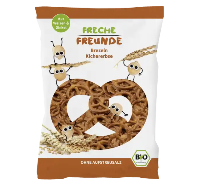 Freche Freunde スナックプレッツェル ひよこ豆 1歳から 75g