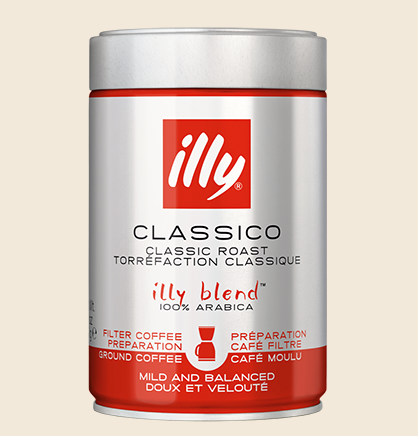 illy(イリー) 3366 エスプレッソ フィルター 挽きコーヒー 250g 1缶