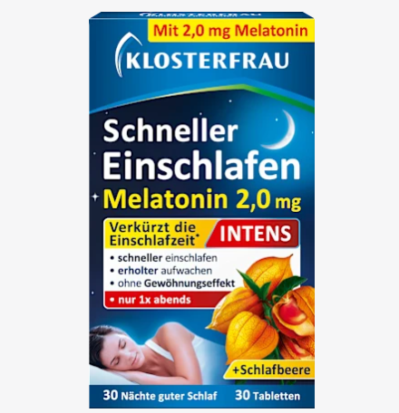 Klosterfrau すぐ眠れる メラトニン配合 タブレット 30錠