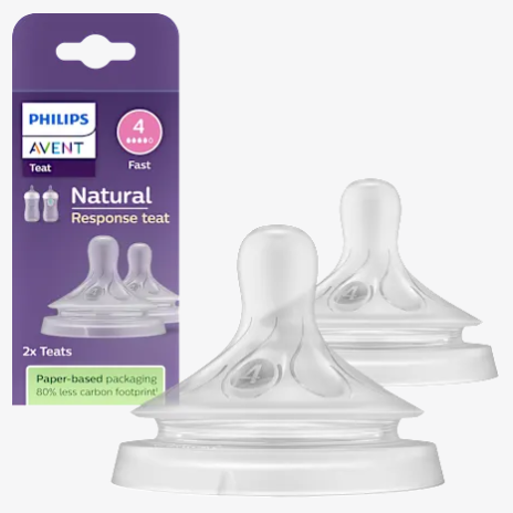 Philips AVENT 乳首 4つ穴 サイズ4 3か月から 2個
