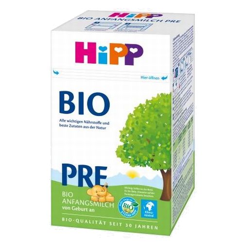 HIPP (ヒップ) 粉ミルク BIO オーガニック 粉ミルク PRE (0ヶ月〜)  600g