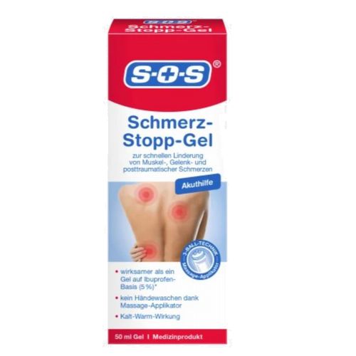 SOS Pain stop gel　痛み止めゲル 50ml x 2個