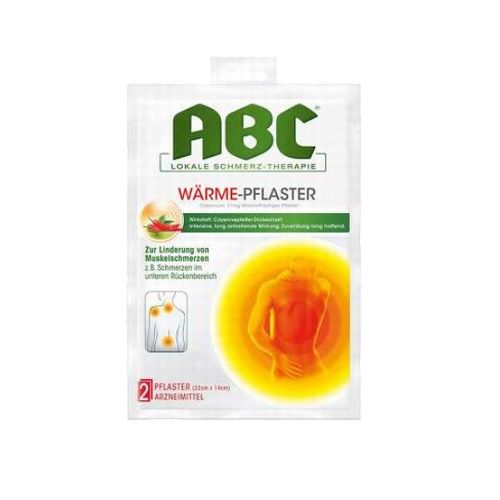 ABC heat plaster Capsicum 温湿布 2枚入り x 4個