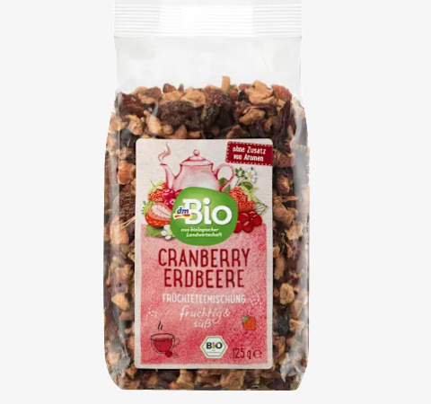 dmBio フルーツティー  クランベリーとイチゴ 125g