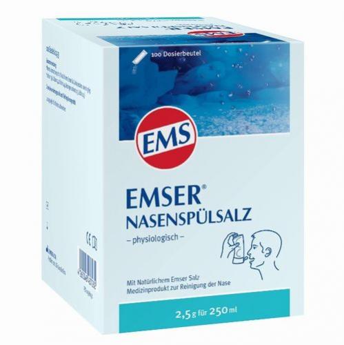 Emser Nasanita Nose Shower 鼻うがい 鼻洗浄用 塩 2.5g x 100袋