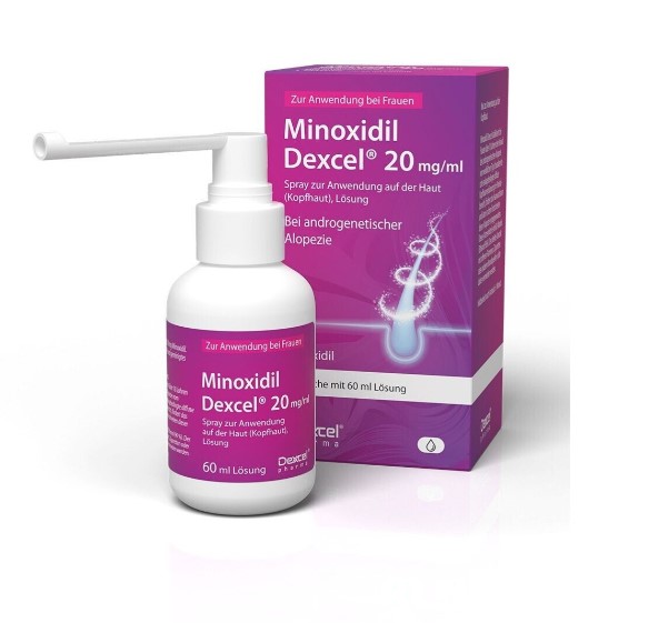 ドイツ製 ミノキシジル 女性用 育毛剤 Dexcel 発毛促進スプレー 60ml