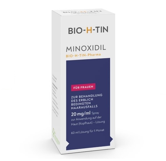 ドイツ製 ミノキシジル 女性用 育毛剤 発毛促進スプレー BIO-H-TIN-Pharma 20mg/ml 60ml x １個