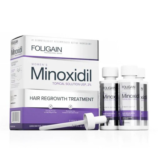FOLIGAIN ミノキシジル2% 女性用発毛トリートメント 育毛剤 59ml x 3本入り