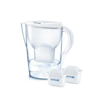 BRITA ブリタ (マレーラXL) ポット型浄水器 ホワイト (カートリッジ2個付)