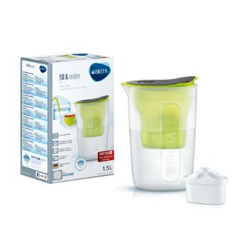 BRITA ブリタ Fun (ファン) ポット型浄水器 ライム (カートリッジ1個付)