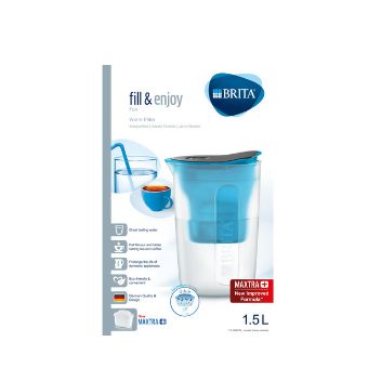 BRITA ブリタ Fun (ファン) ポット型浄水器 ブルー (カートリッジ1個付)