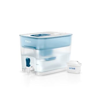 BRITA ブリタ  (フロー) タンク型浄水器 ホワイト・ぺトロール (カートリッジ1個付)