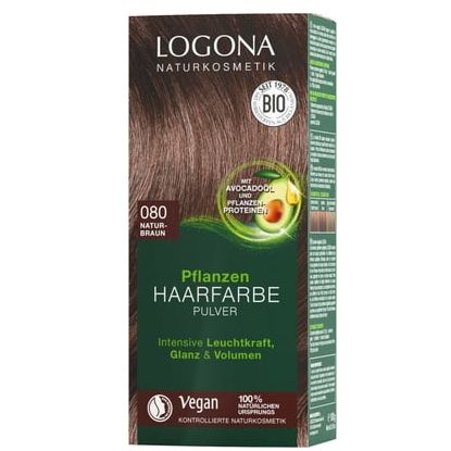 LOGONA ロゴナ ハーバルヘアカラー (080 ナチュラルブラウン) 100g