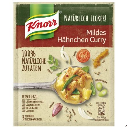 Knorr クノール ナチュラリーデリシャス マイルドチキンカレー 47g