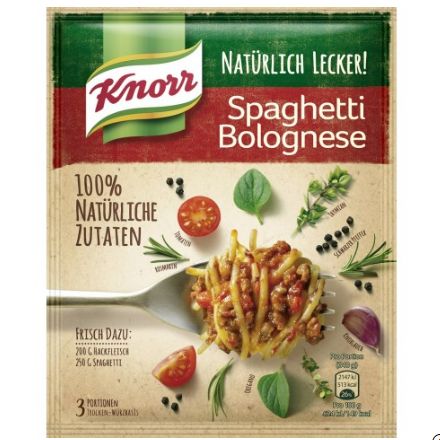 Knorr クノール ナチュラリーデリシャス スパゲッティボロネーゼ 38g