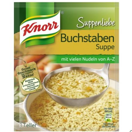 Knorr クノール スープラブ アルファベットスープ 82g