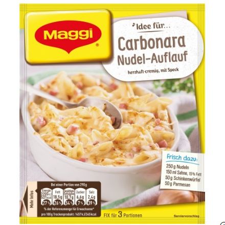 Maggi マギー アイデアフォー カルボナーラパスタキャセロール 38g