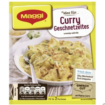 Maggi マギー アイデアフォー カレーゲシュネッツェルテスス 41g