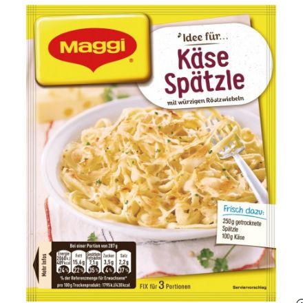 Maggi マギー アイデアフォー チーズシュペッツレ 35g