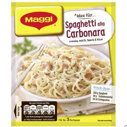 Maggi マギー アイデアフォー スパゲッティカルボナーラ 34g