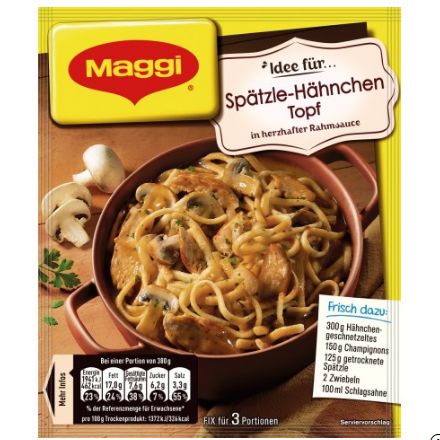 Maggi マギー アイデアフォー シュペッツレチキンポット 48g