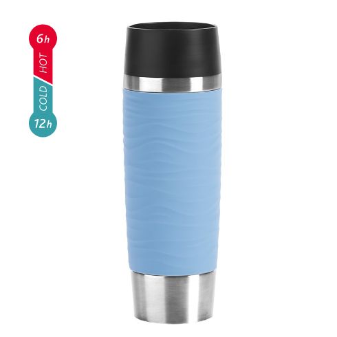 Emsa エムザ TRAVEL MUG Waves Grande 0.5L パステルブルー