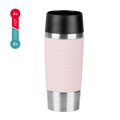 Emsa エムザ TRAVEL MUG Waves 0.36L パウダーピンク