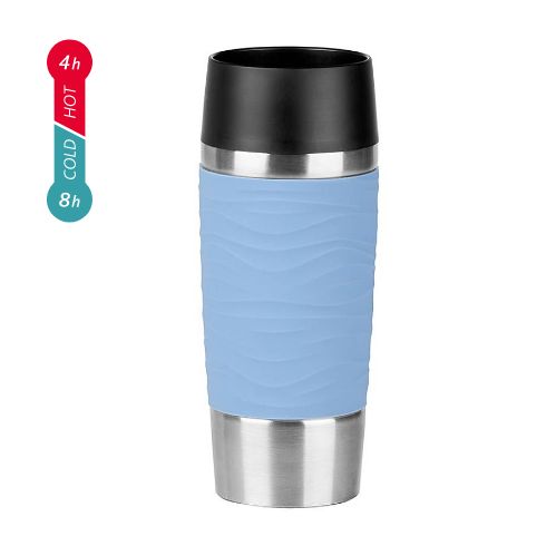 Emsa エムザ TRAVEL MUG Waves 0.36L パウダーブルー