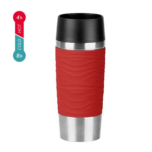 Emsa エムザ TRAVEL MUG Waves 0.36L レッド