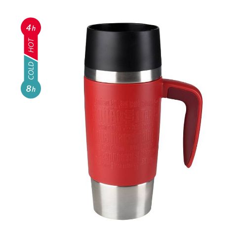 Emsa エムザ TRAVEL MUG Handle 0.36L レッド