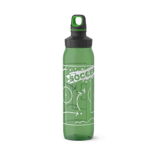 Emsa エムザ Drink2Go ツイストオフキャップ 0.7L グリーン/サッカーフィールド