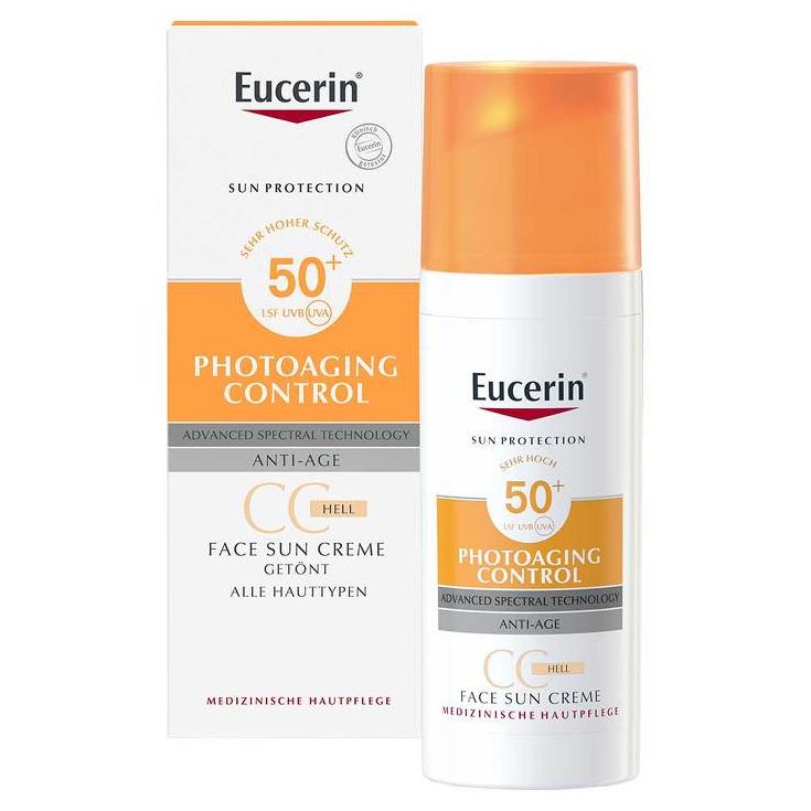 Eucerin サンクリーム ティンテッド エイジングコントロール SPF50+ ライト 50ml