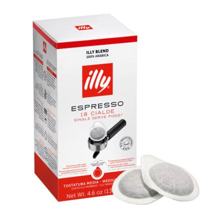 Illy エスプレッソ ミディアムロースト (E.S.E.用パッド) 18個